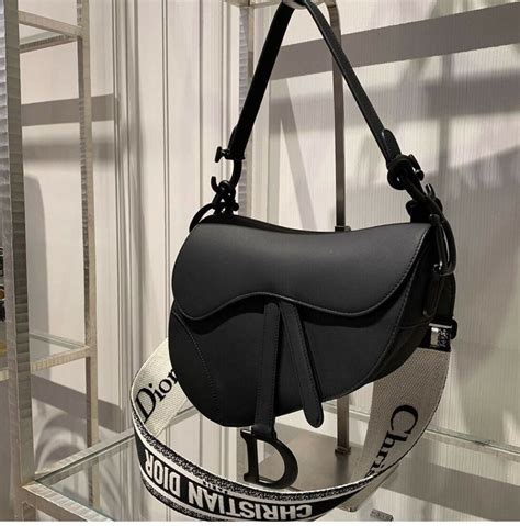 dior saddle bag black|authentic christian dior saddle bag.